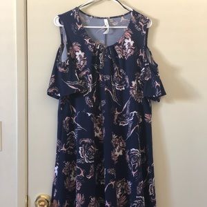 Cold Shoulder floral dress
